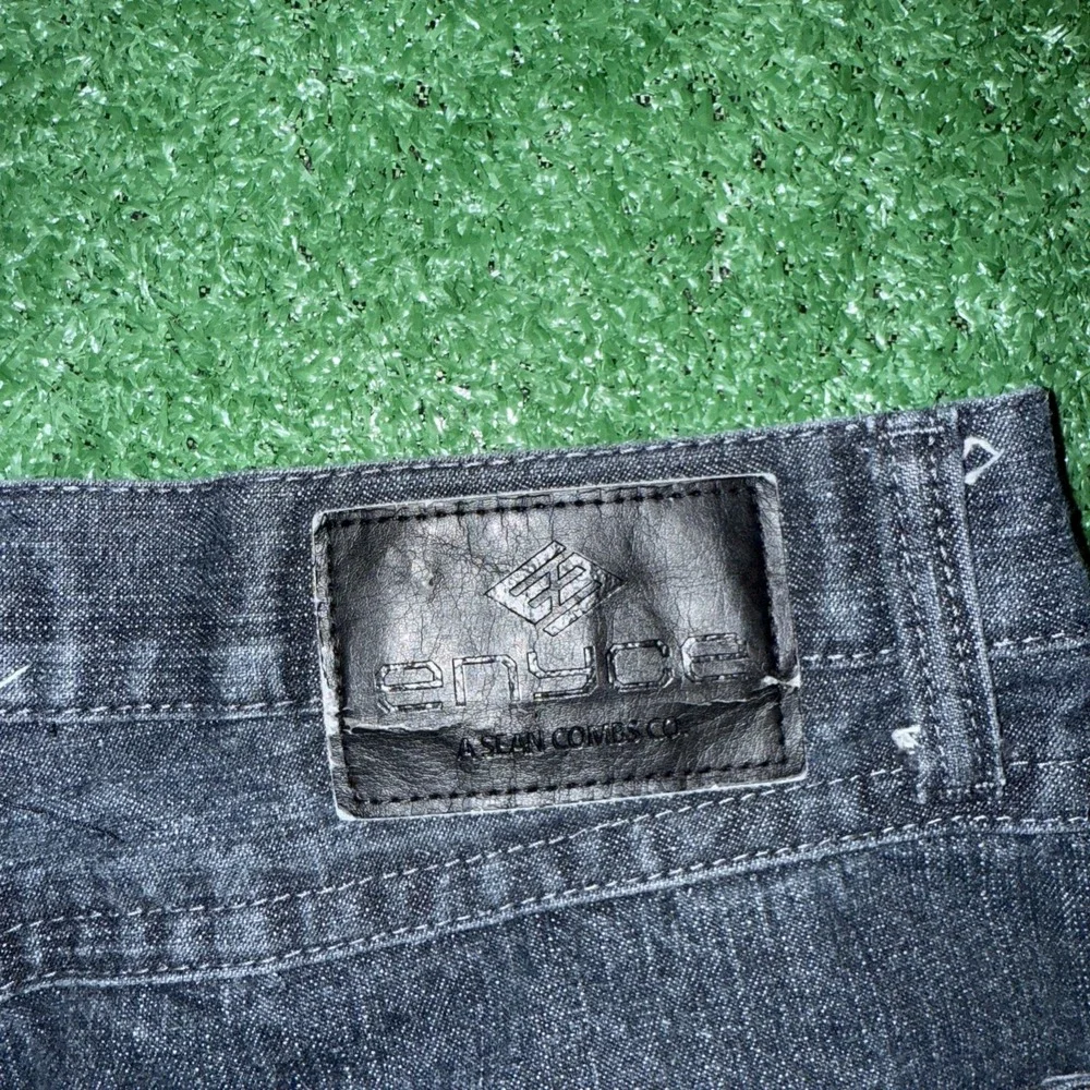 Vintage‎ Y2K Enyce Jeans Baggy Embroidered Dark Wash Style Denim Size 36x30